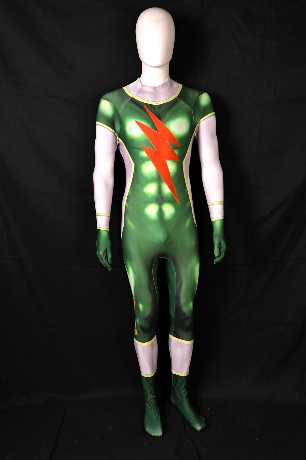 Male tokusatsu green jumpsuit personalized custom commission