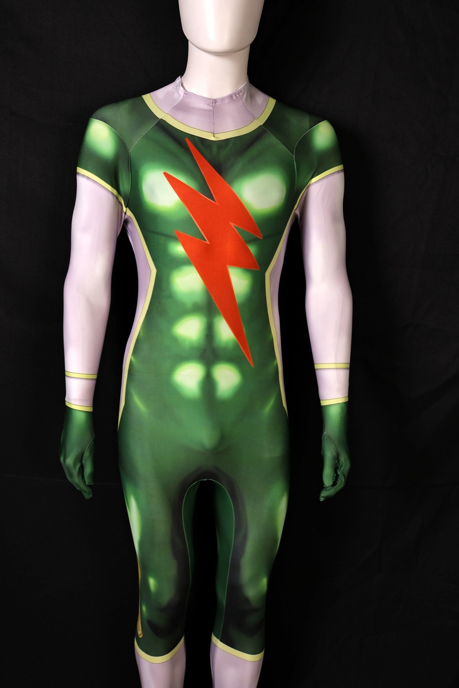 Male tokusatsu green jumpsuit personalized custom commission