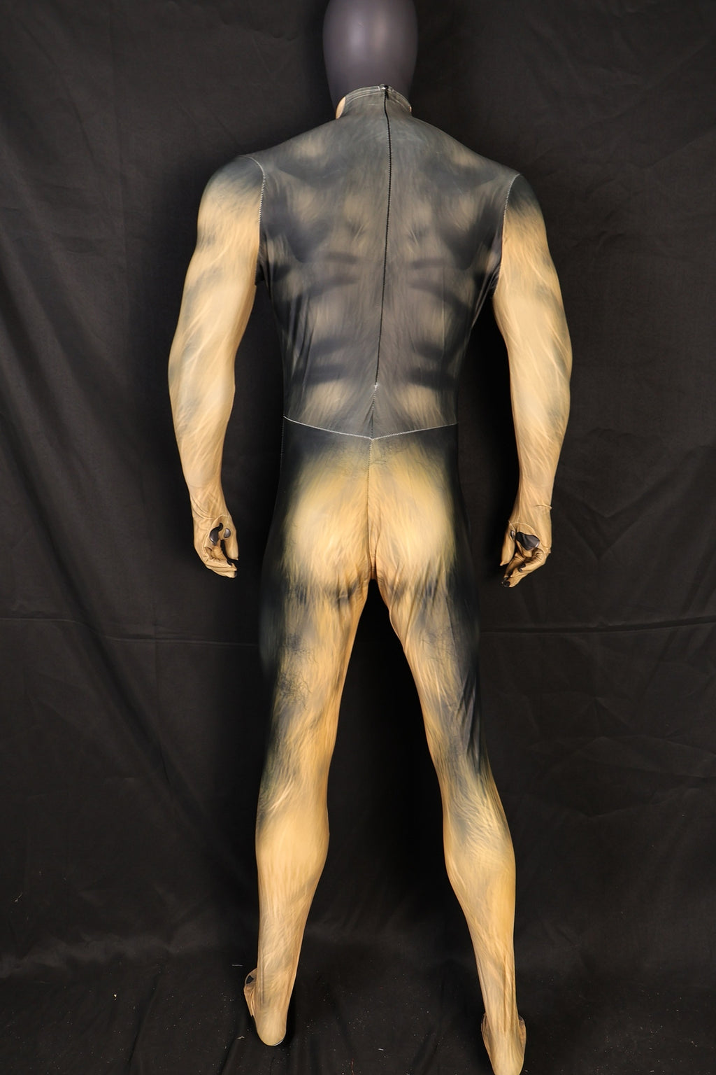 German Shepherd Spandex Jumpsuit Muscle Shading for Men Kids Dog Cosplay