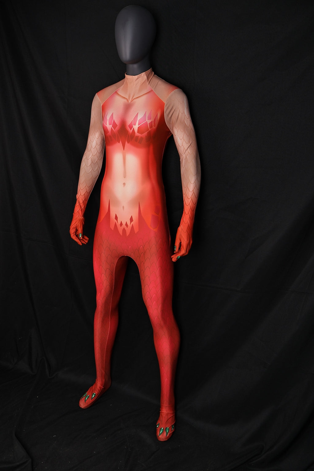 Female Cosplay Commission: Red Dragon Motif Bodysuit