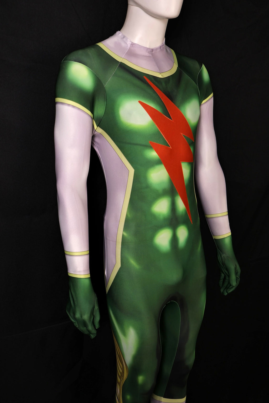 Male tokusatsu green jumpsuit personalized custom commission