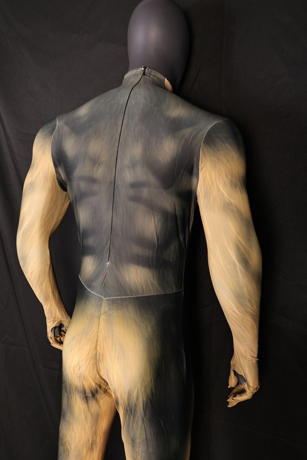 German Shepherd Spandex Jumpsuit Muscle Shading for Men Kids Dog Cosplay