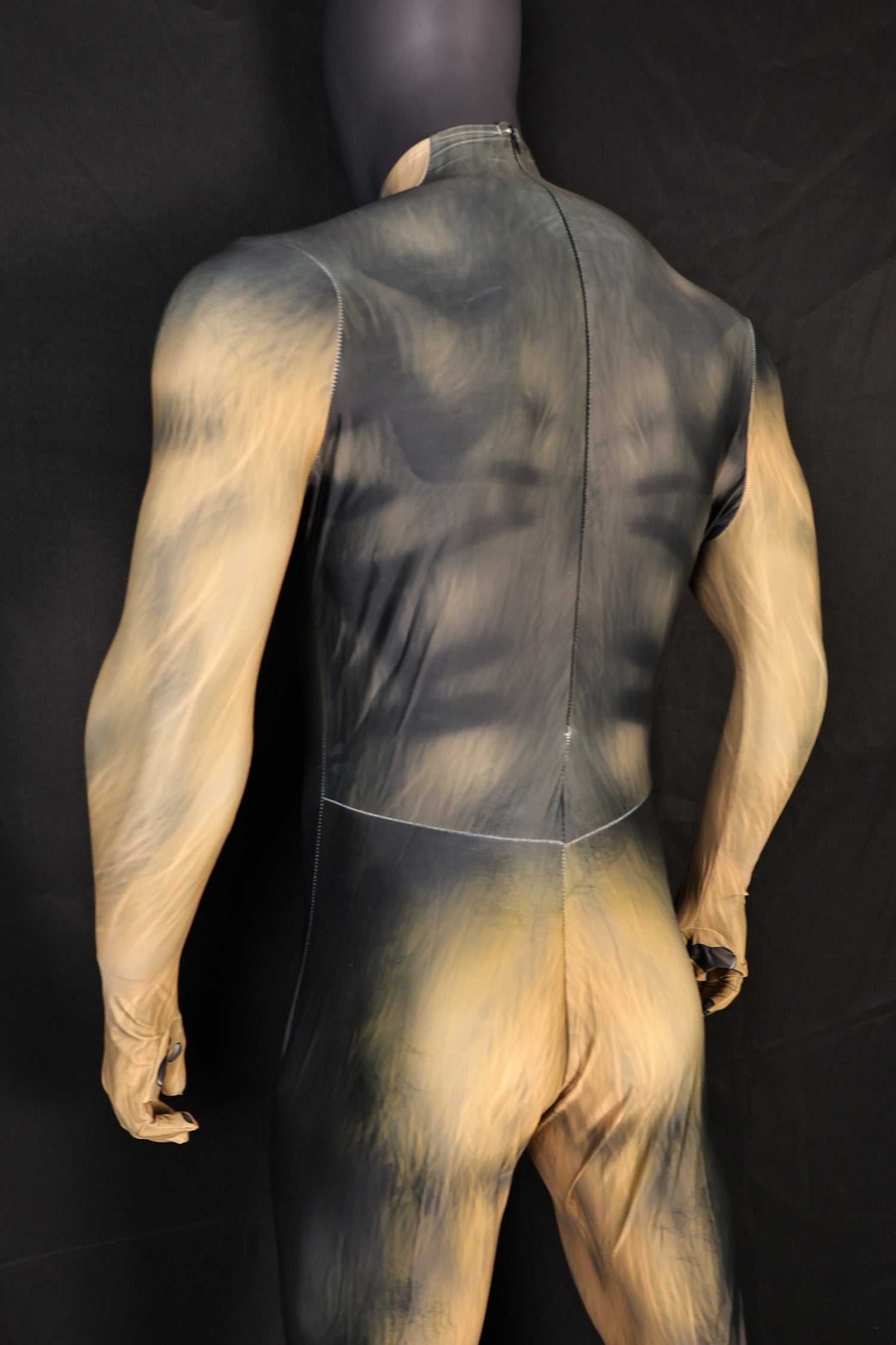German Shepherd Spandex Jumpsuit Muscle Shading for Men Kids Dog Cosplay