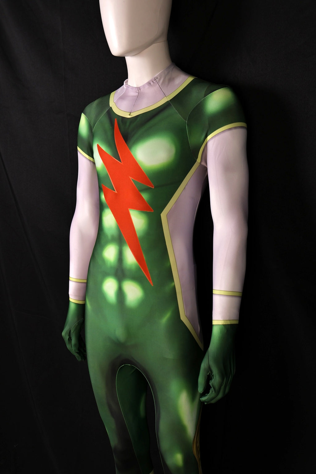 Male tokusatsu green jumpsuit personalized custom commission