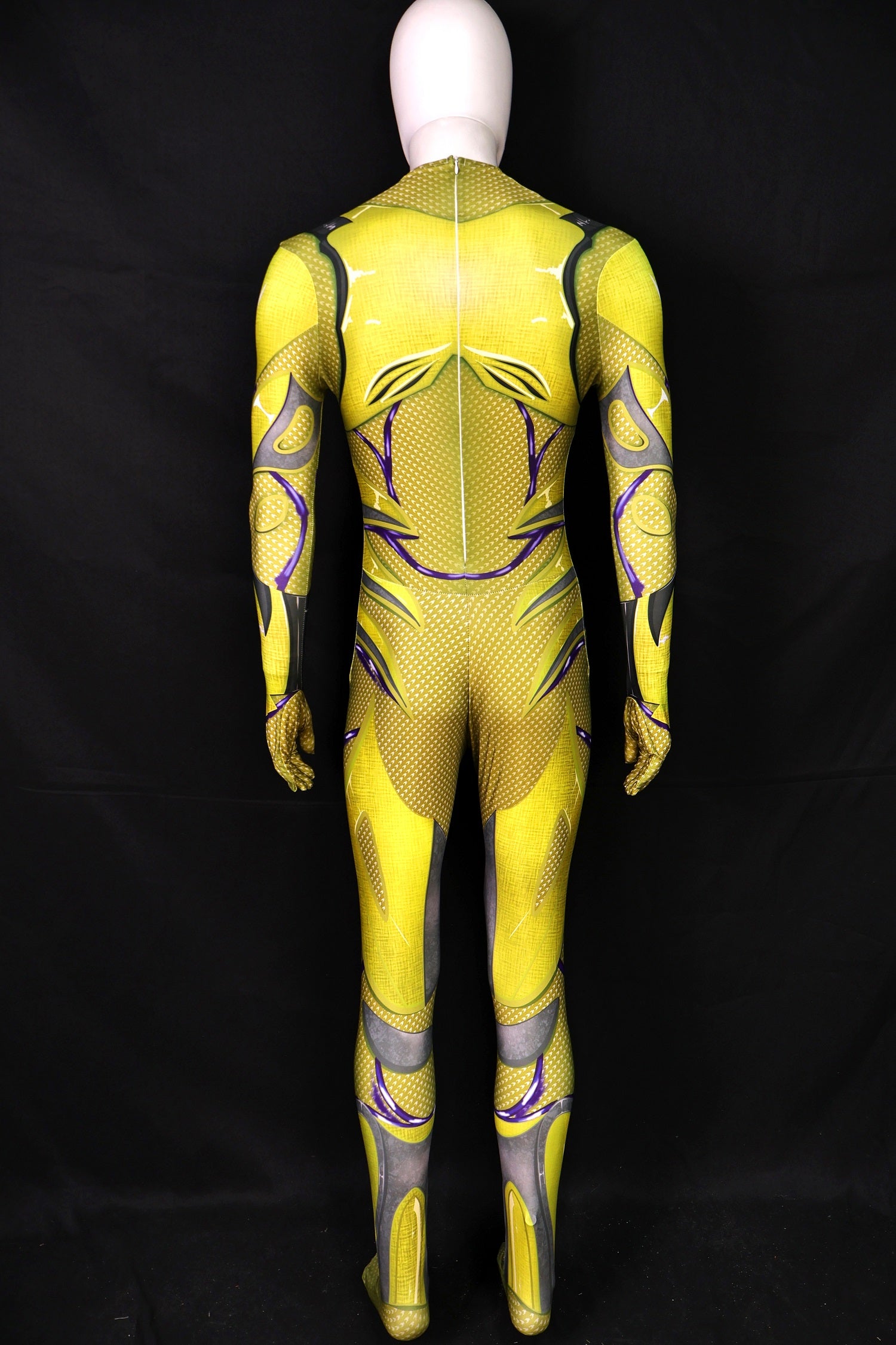 Commissioned Cosplay Bodysuit for Power Rangers 2017 YELLOW ARMORED Men - Unique Gear