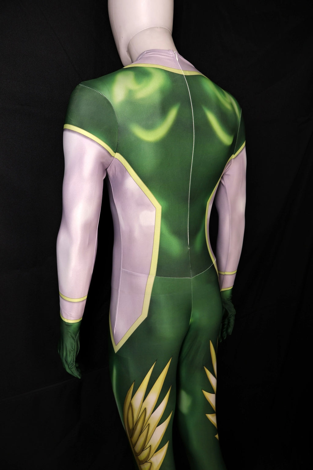 Male tokusatsu green jumpsuit personalized custom commission