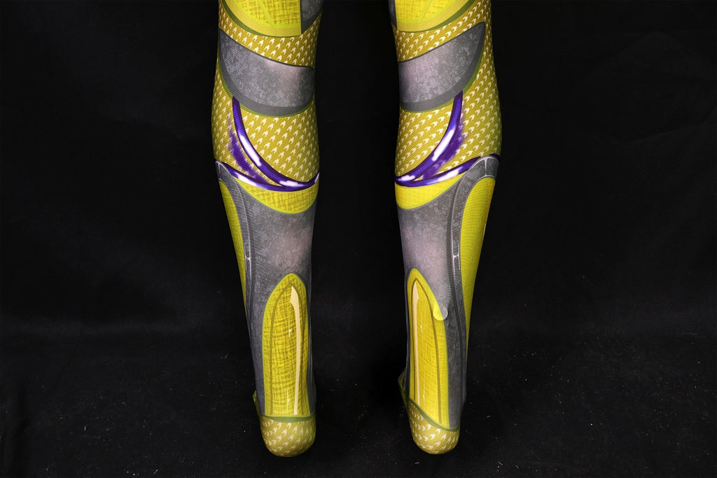 Commissioned Cosplay Bodysuit for Power Rangers 2017 YELLOW ARMORED Men - Unique Gear