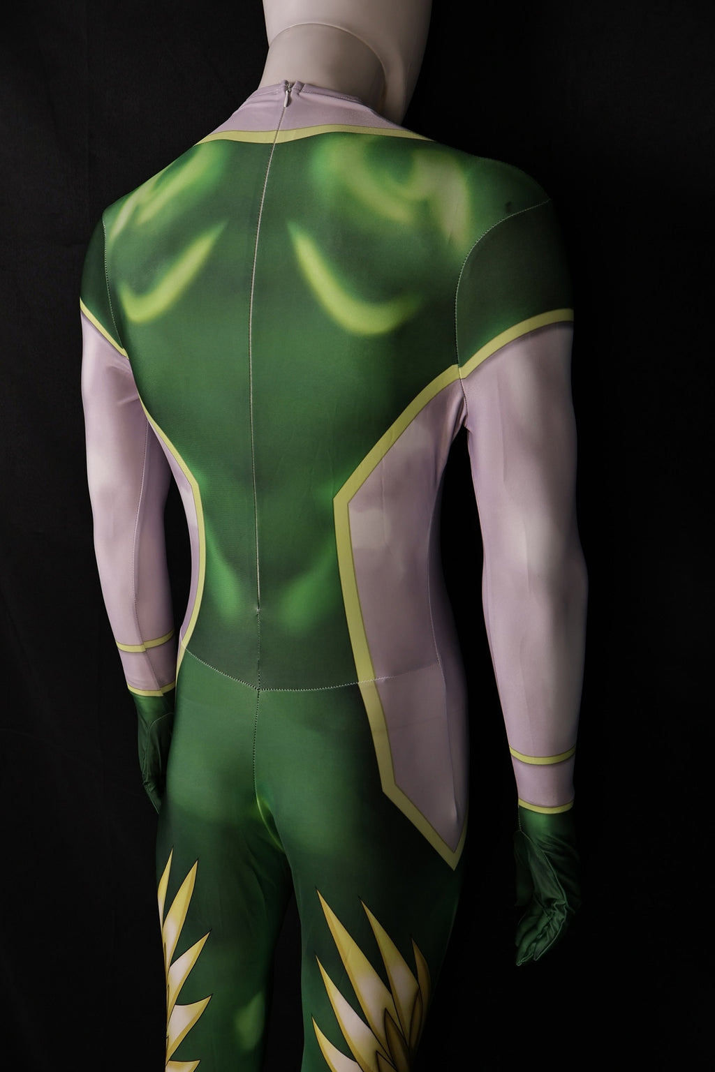 Male tokusatsu green jumpsuit personalized custom commission
