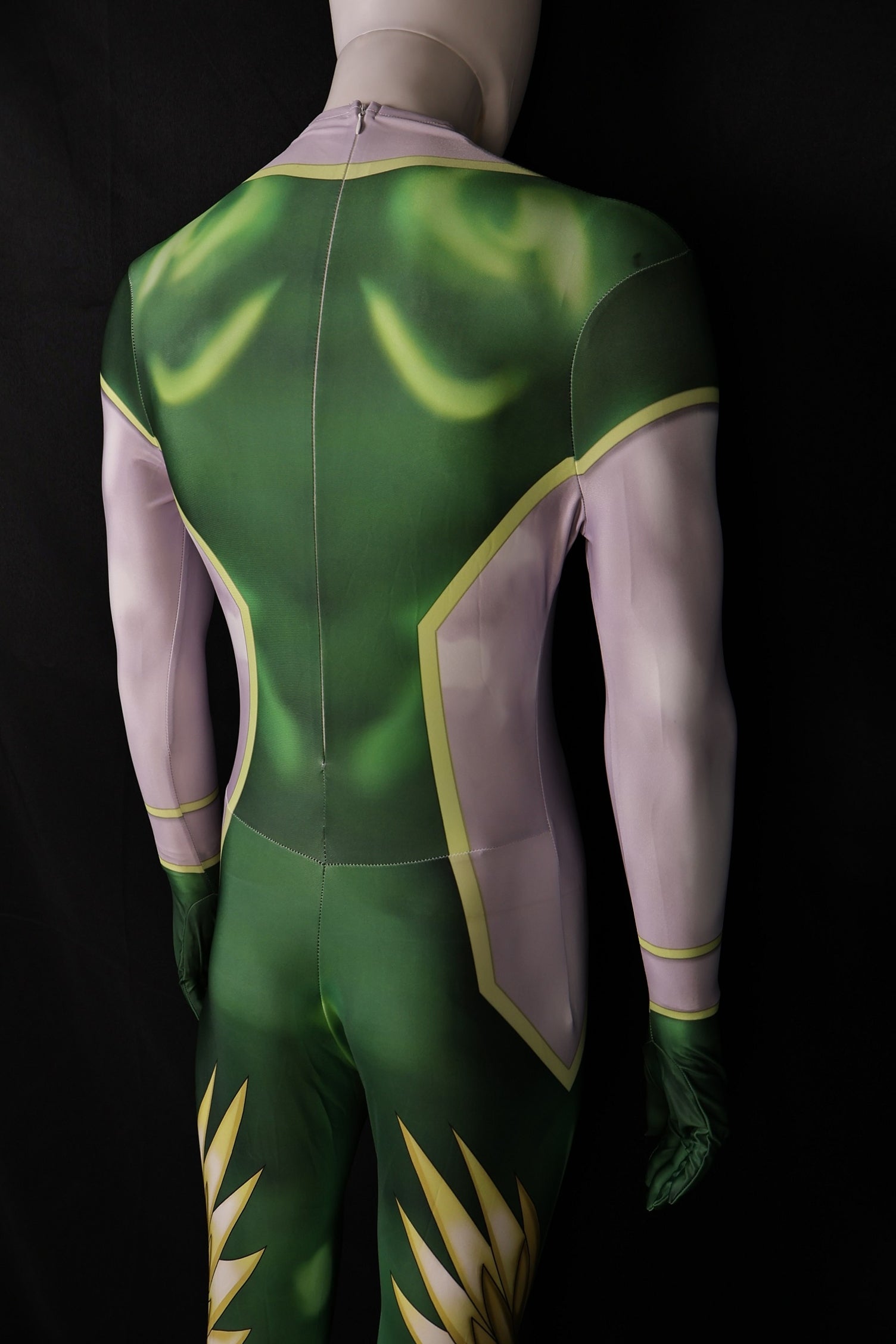 Male tokusatsu green jumpsuit personalized custom commission