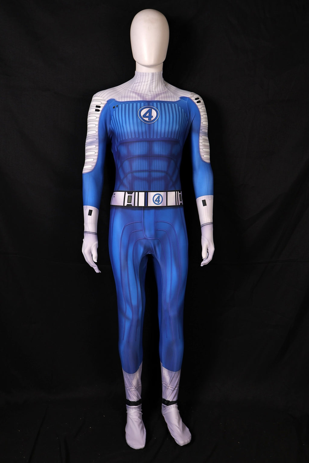 Blue white fantastic four 2 men jumpsuit commission personalized