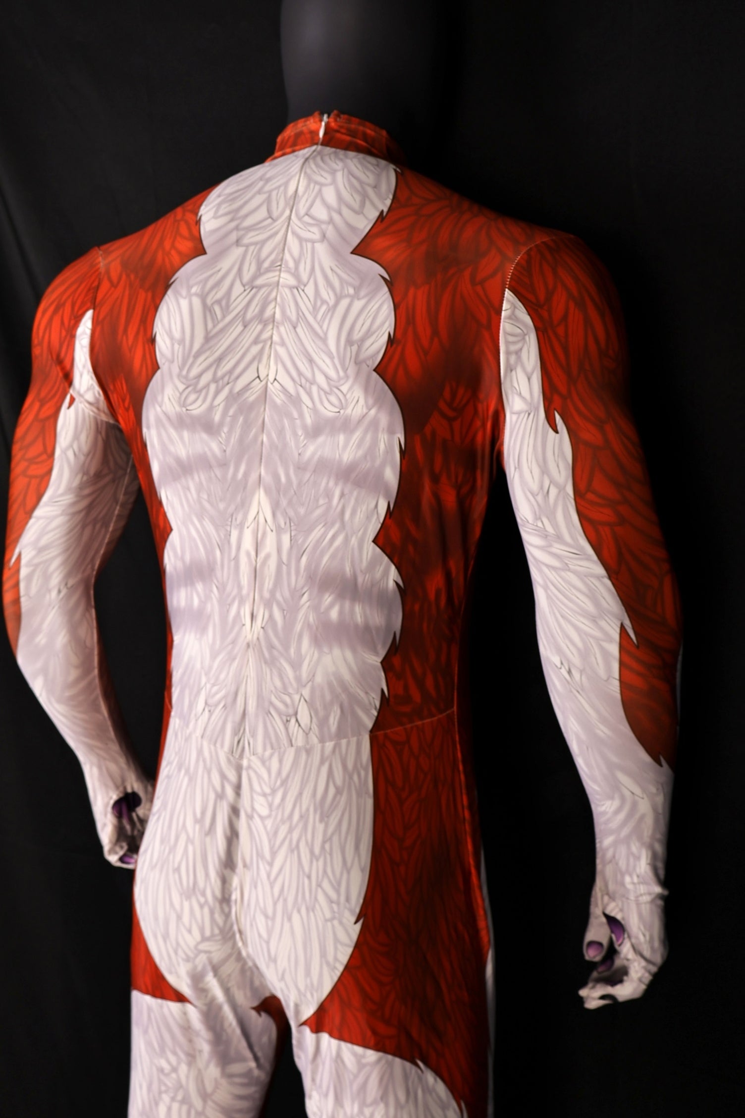 Toon-Red-Wolf-Preview Spandex Bodysuit Muscle Shading for Men Kids Wolf Cosplay