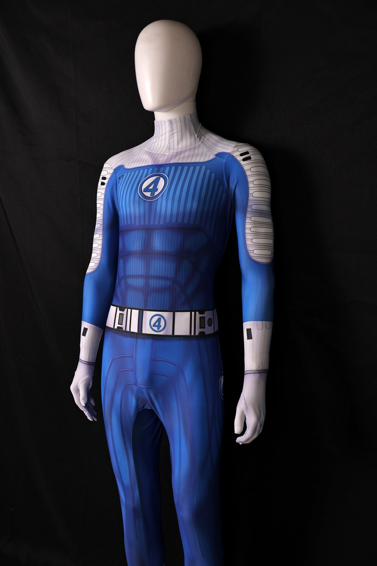 Blue white fantastic four 2 men jumpsuit commission personalized