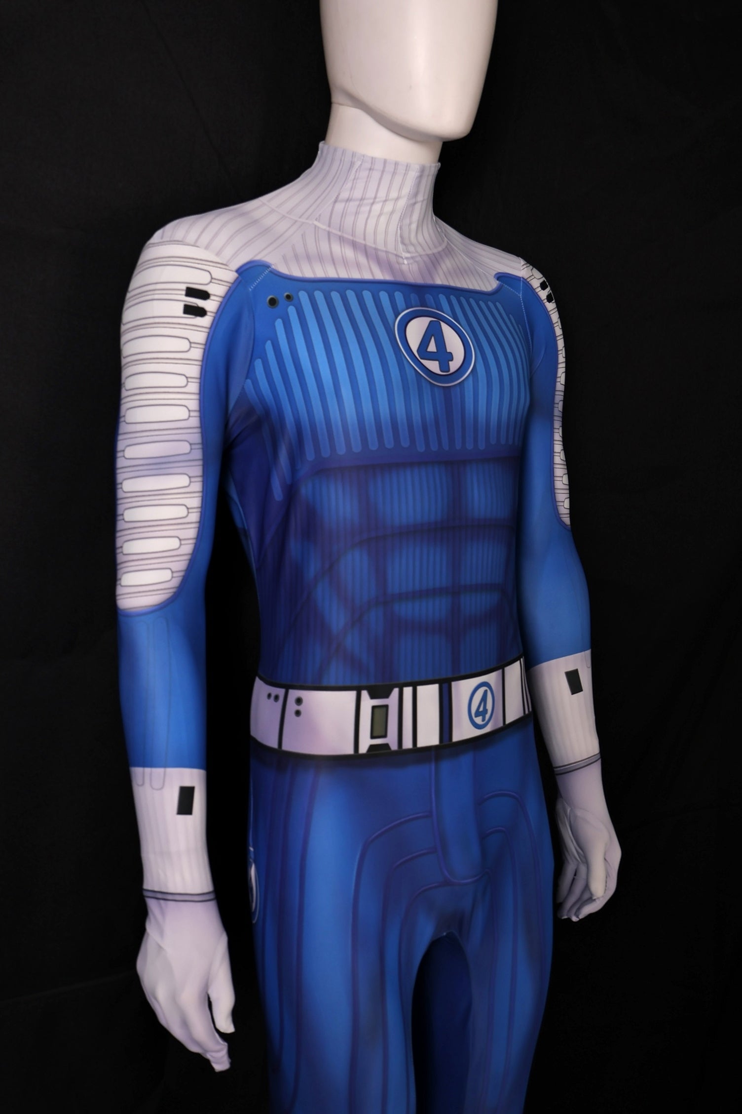 Blue white fantastic four 2 men jumpsuit commission personalized