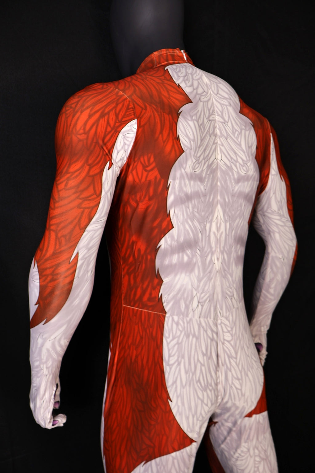 Toon-Red-Wolf-Preview Spandex Bodysuit Muscle Shading for Men Kids Wolf Cosplay