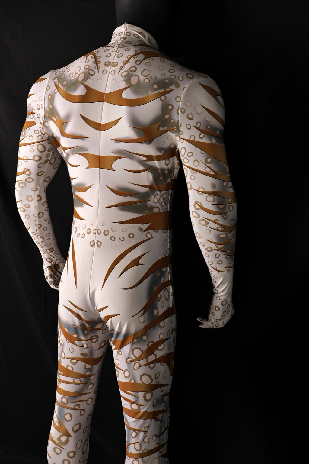 Opening bespoke workshop commissions for high quality male snow leopard jumpsuits