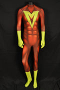Mighty Man Vintage Red Yellow Retro Comic Superhero Suit Male Version