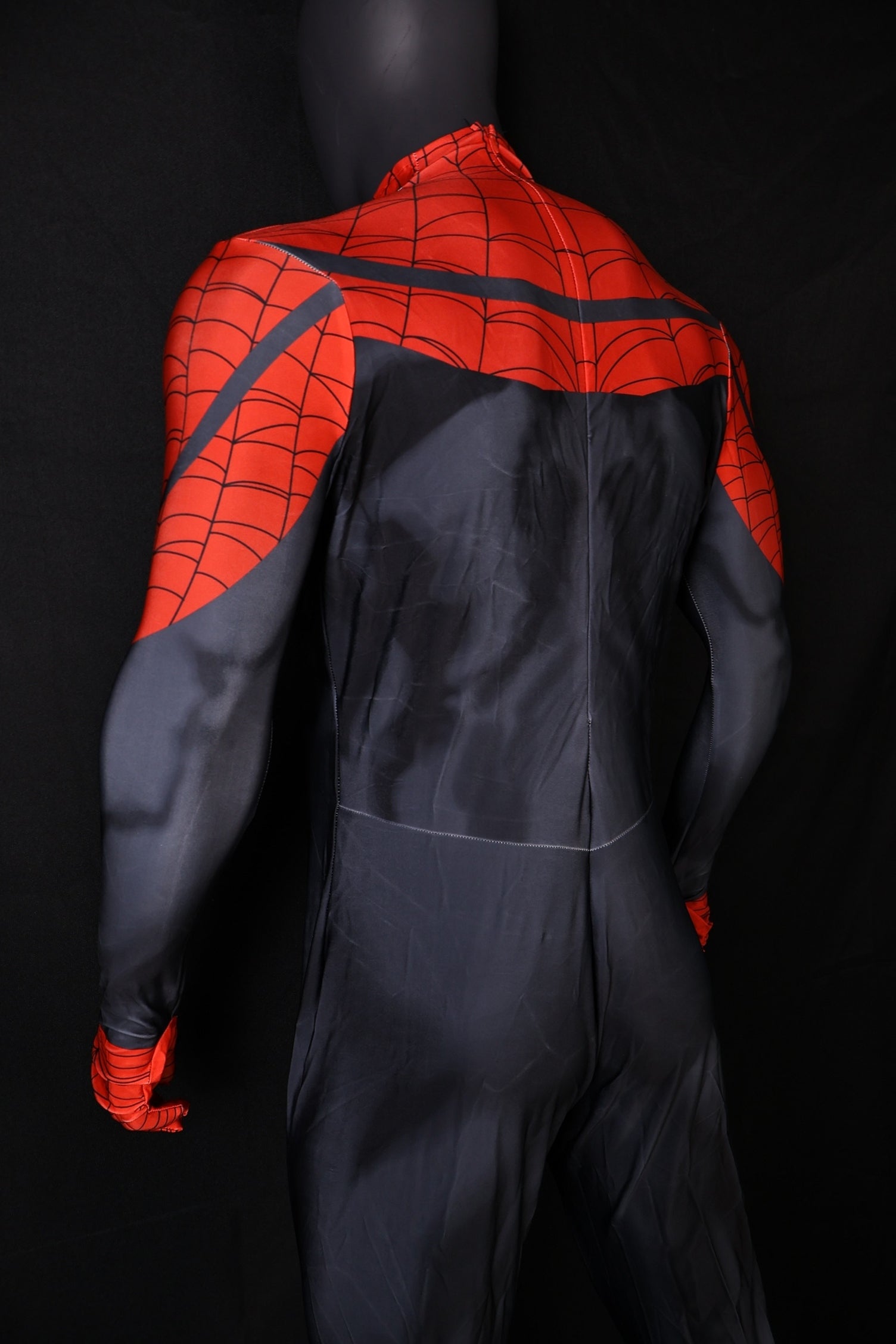 Superior Spider-man Black Red Spandex Wear Large Emblem Men Costume