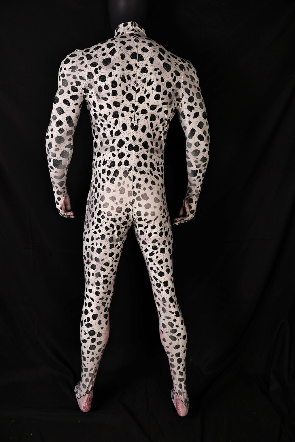 Replicating male dalmatian style bodysuits accurately from your provided images