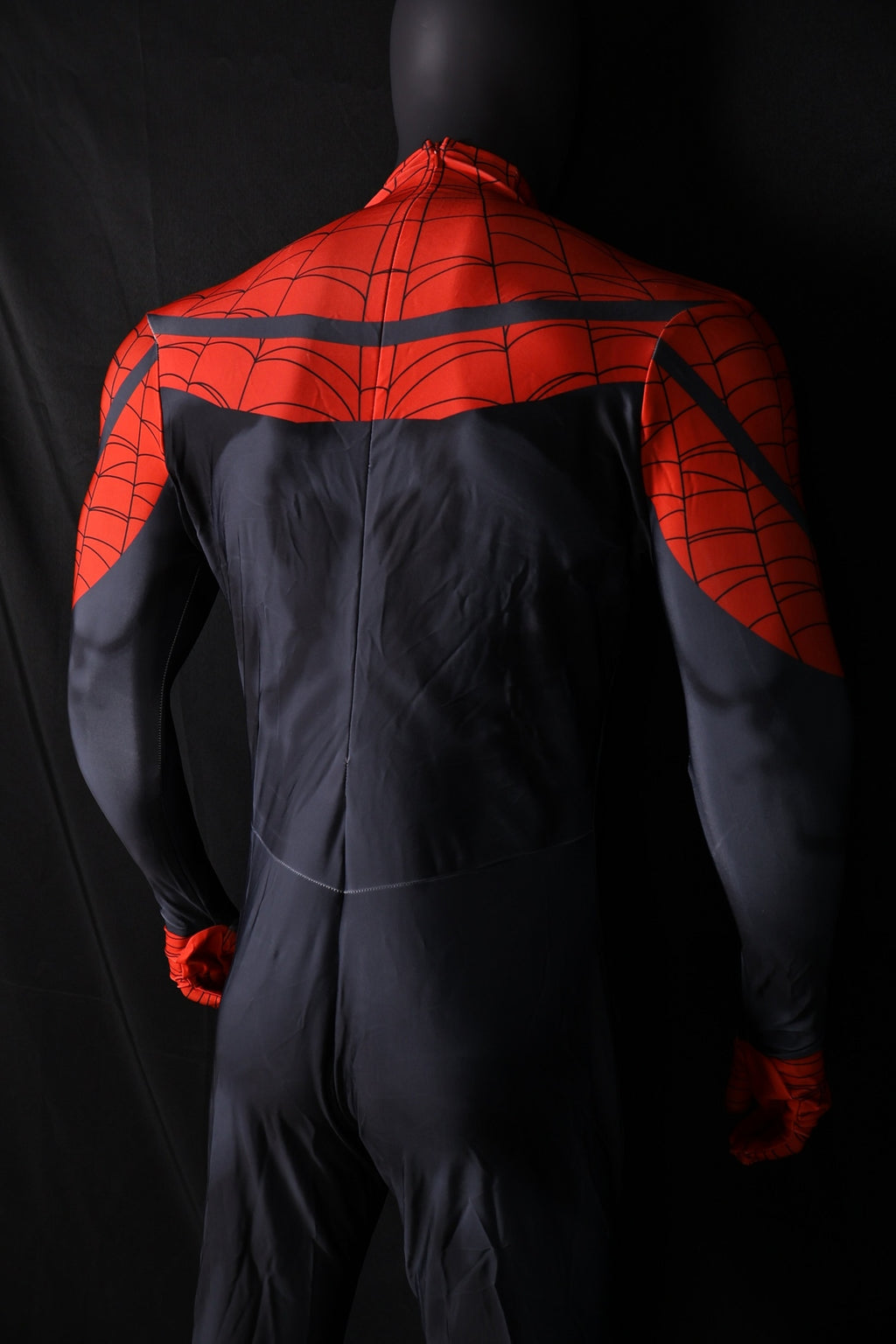 Superior Spider-man Black Red Spandex Wear Large Emblem Men Costume