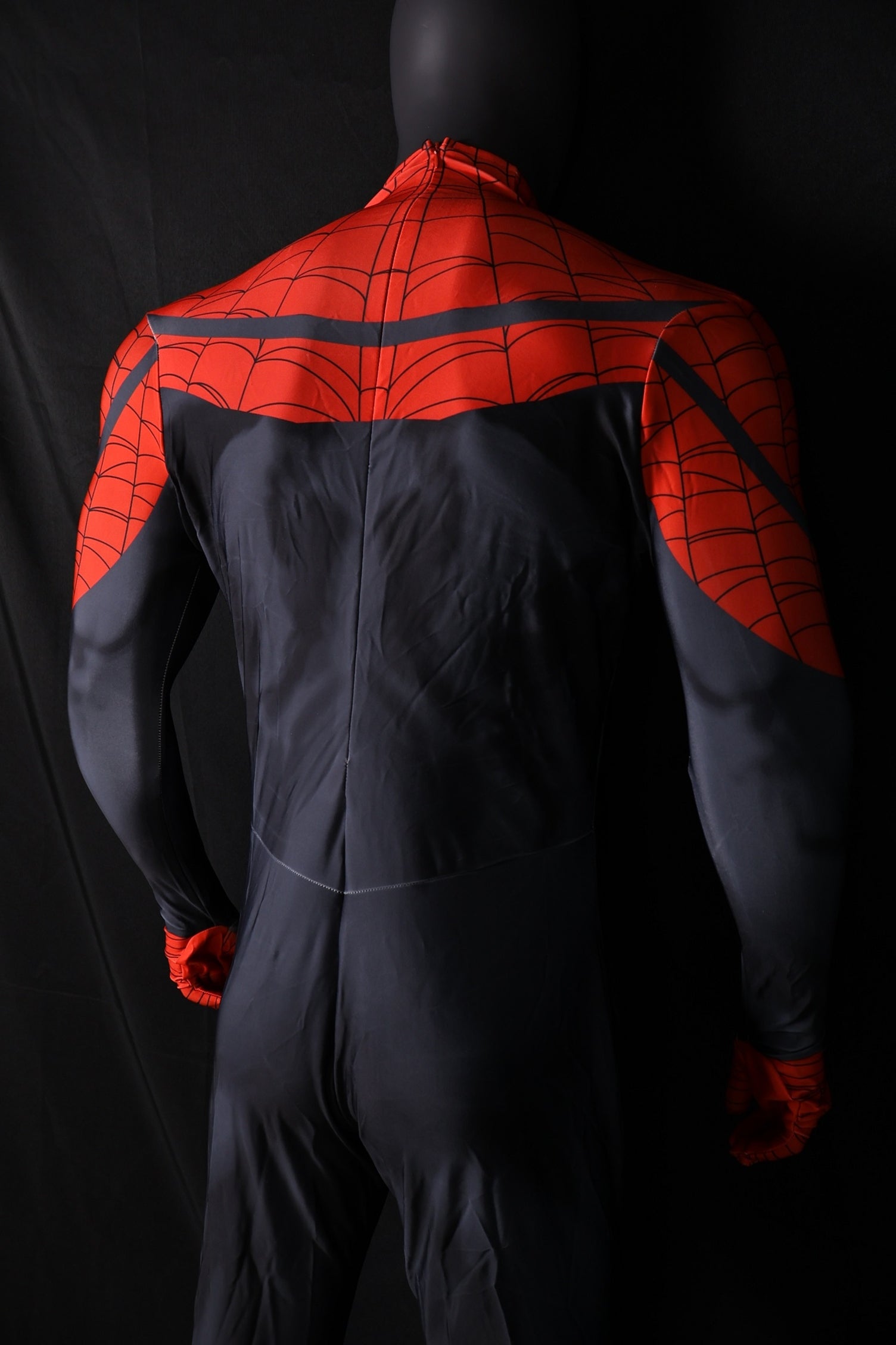 Superior Spider-man Black Red Spandex Wear Large Emblem Men Costume