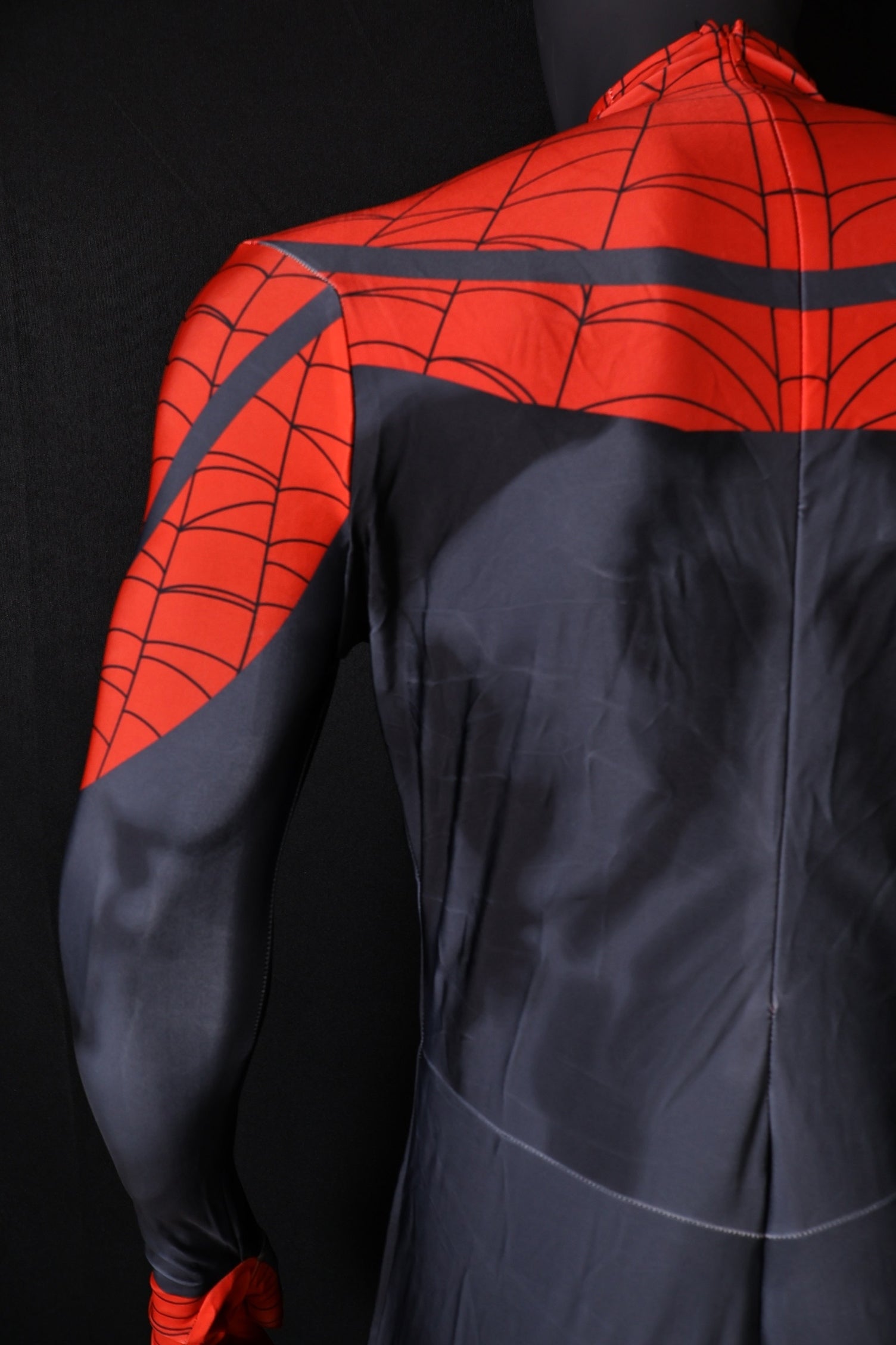 Superior Spider-man Black Red Spandex Wear Large Emblem Men Costume