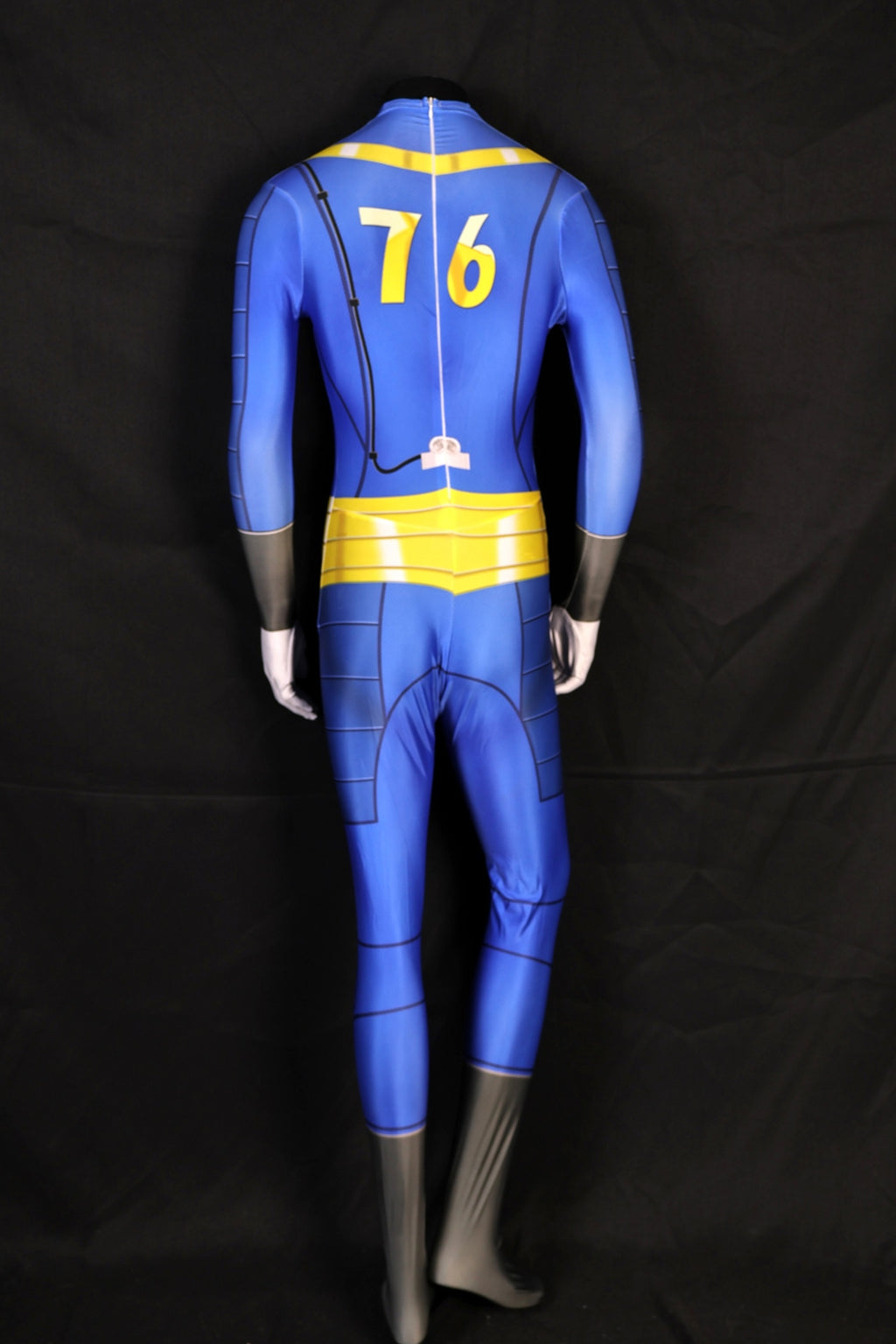Men fallout 76 vault suit blue yellow jumpsuit custom personalized