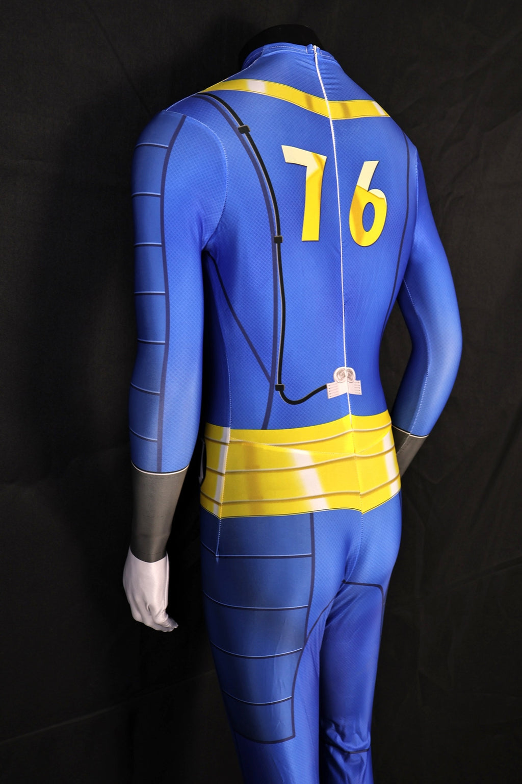 Men fallout 76 vault suit blue yellow jumpsuit custom personalized