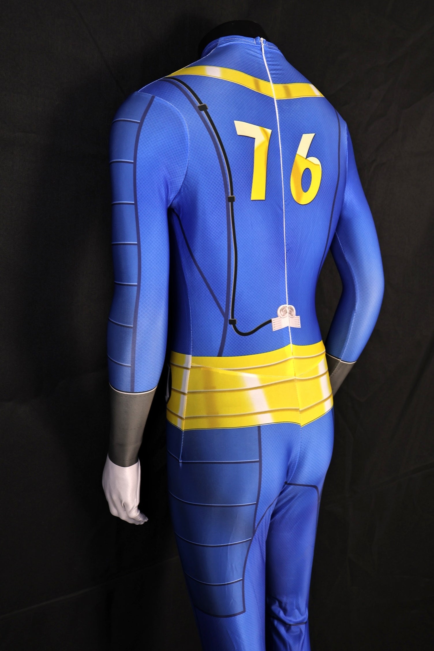 Men fallout 76 vault suit blue yellow jumpsuit custom personalized