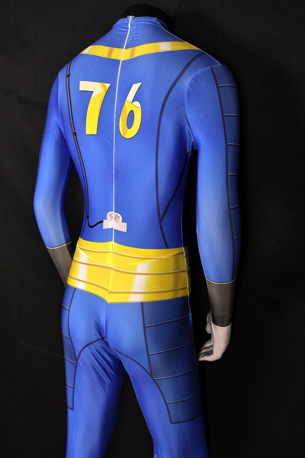 Men fallout 76 vault suit blue yellow jumpsuit custom personalized