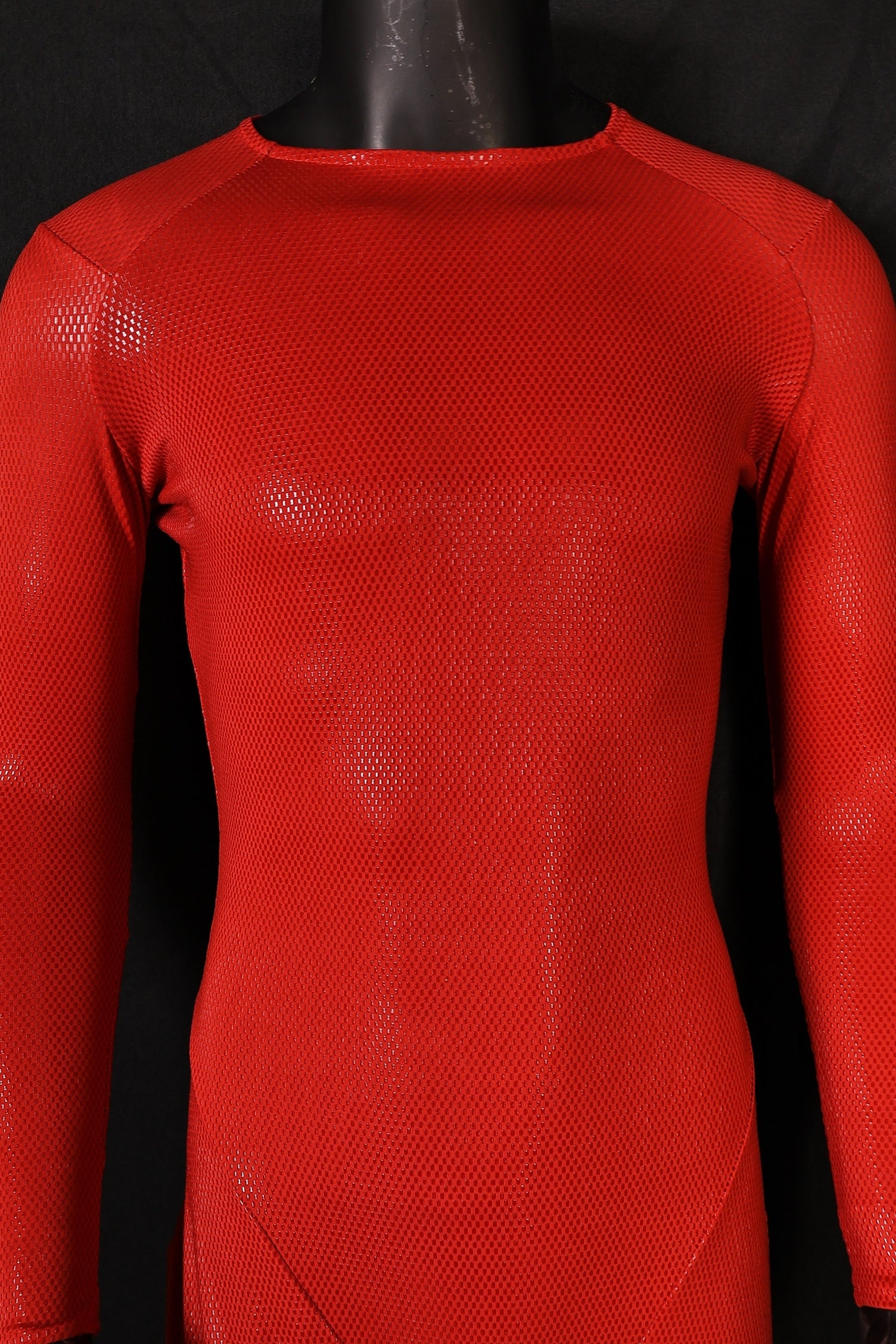 Deadpool suit pure red matte rubber bodysuit commission personalized