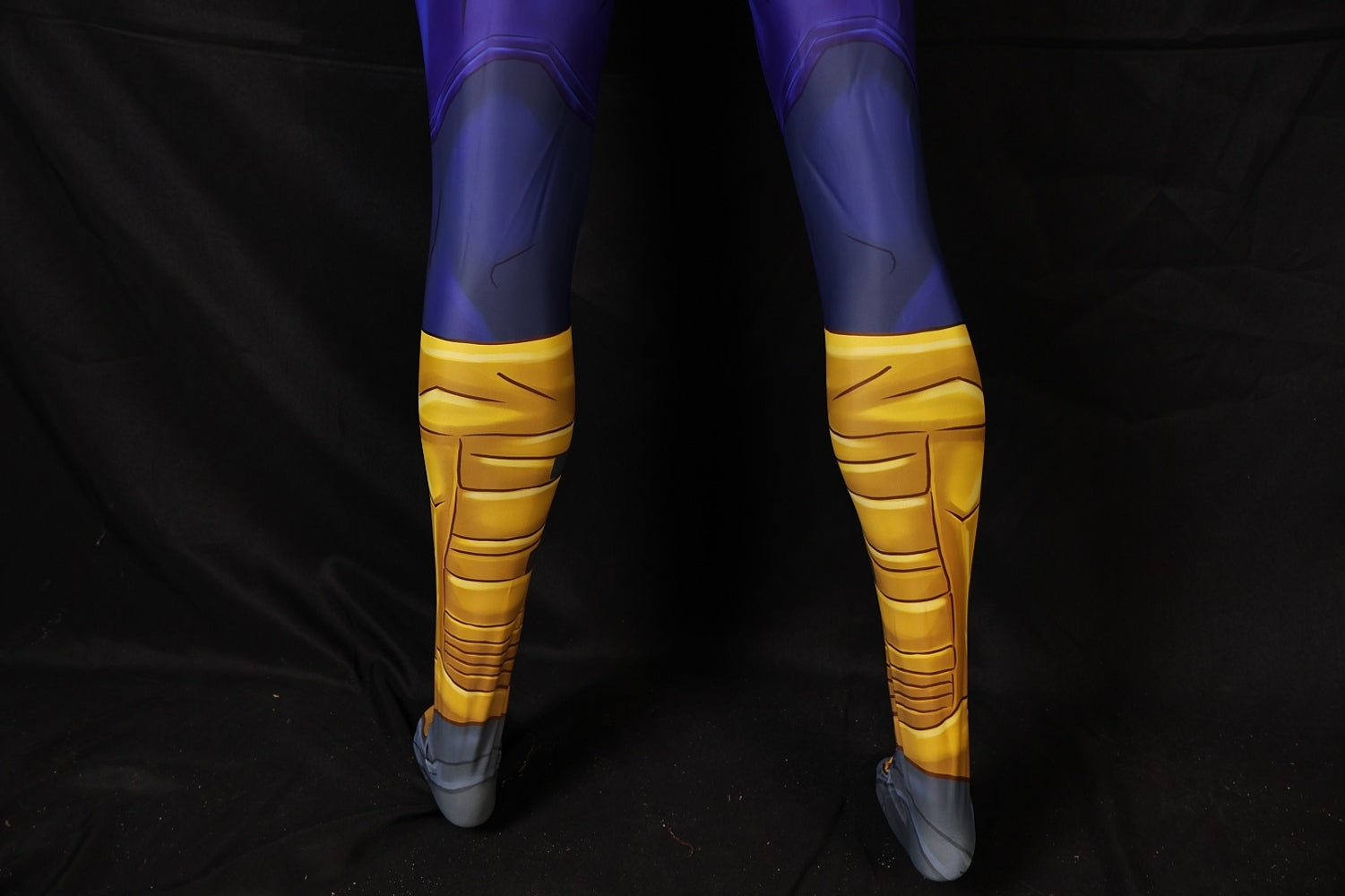 Mariner Blue Violet Spandex Bodysuit Gold Scales Armor Men Cosplay Costume