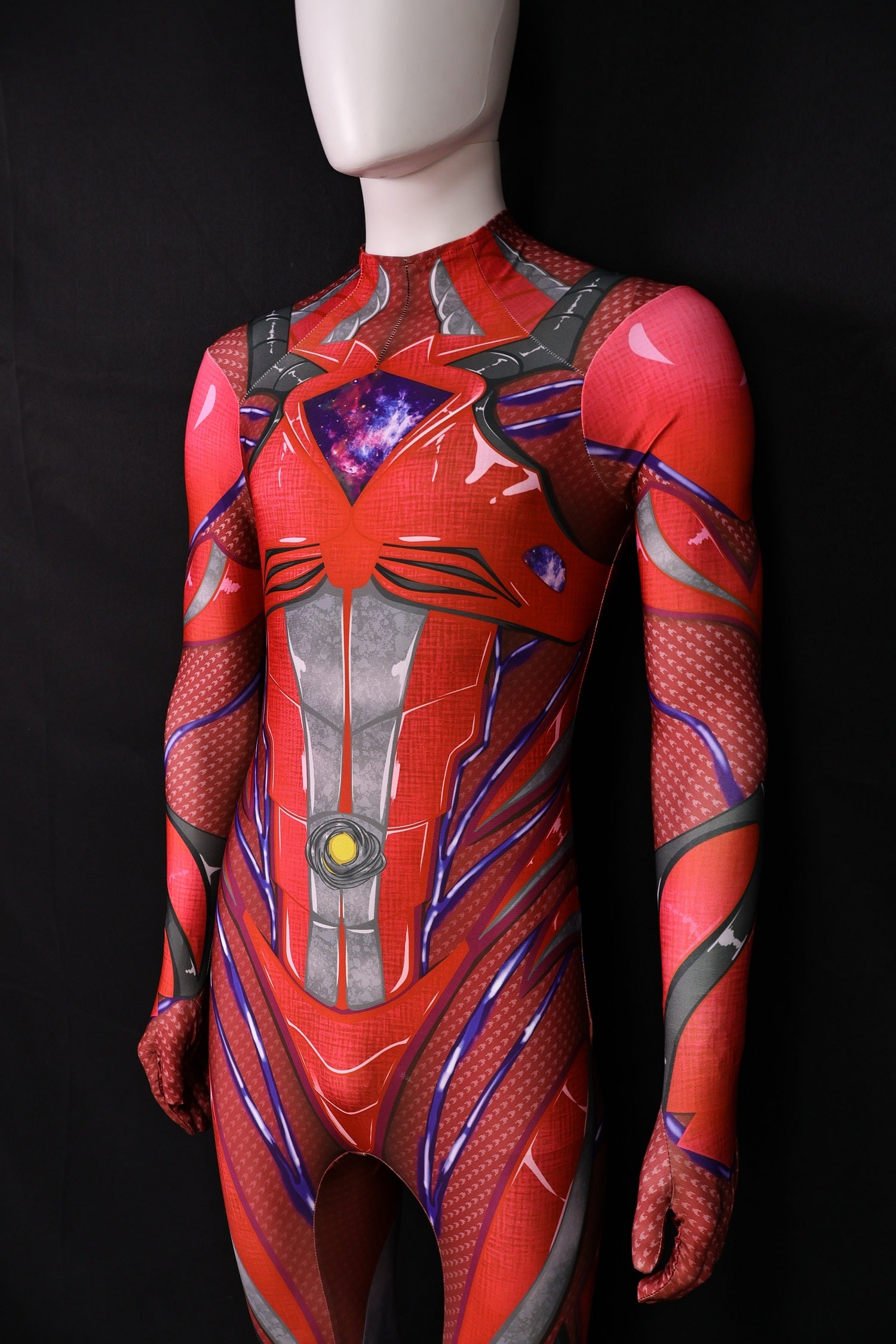 Commissioned Cosplay Bodysuit for Power Rangers 2017 Red Men