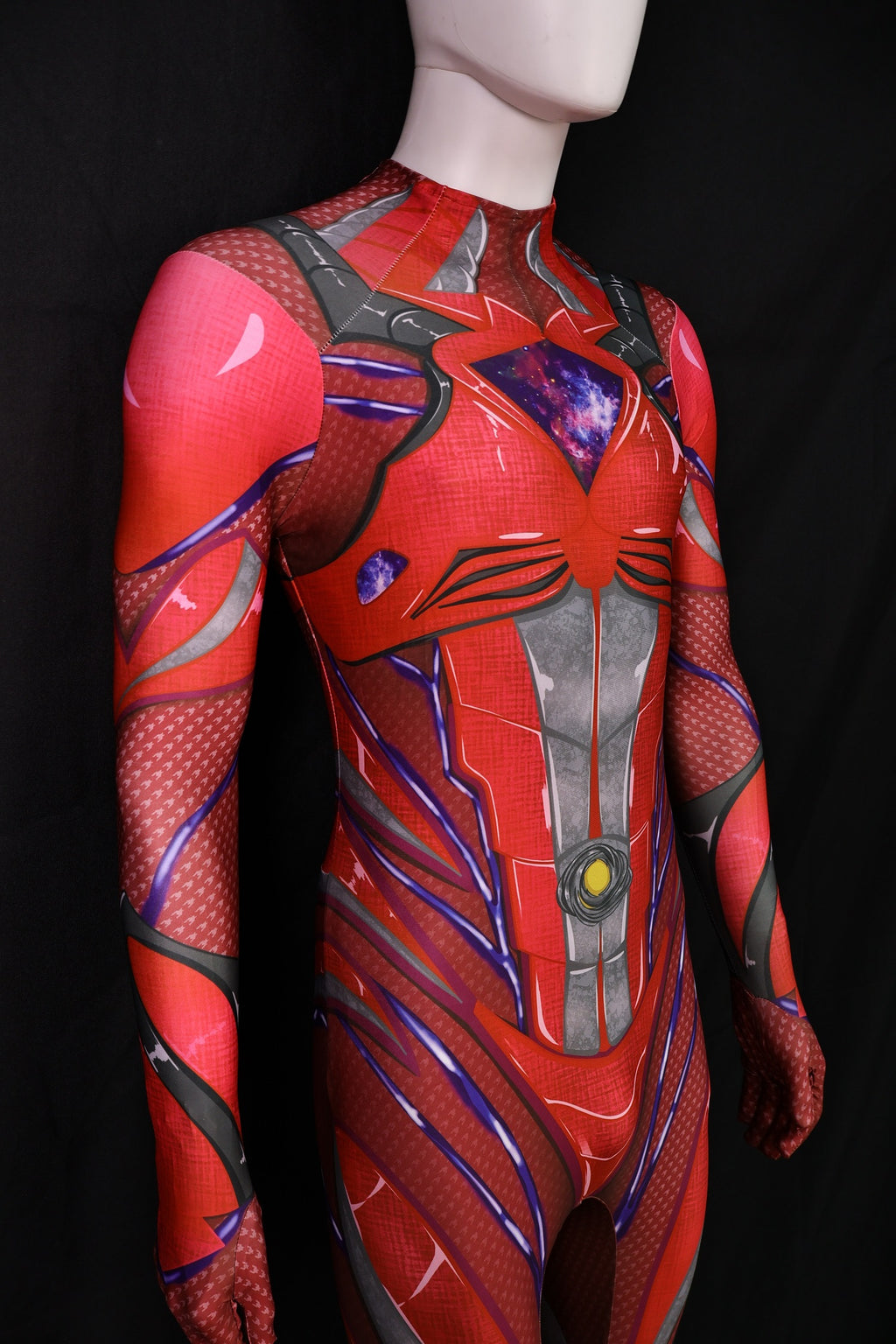 Commissioned Cosplay Bodysuit for Power Rangers 2017 Red Men