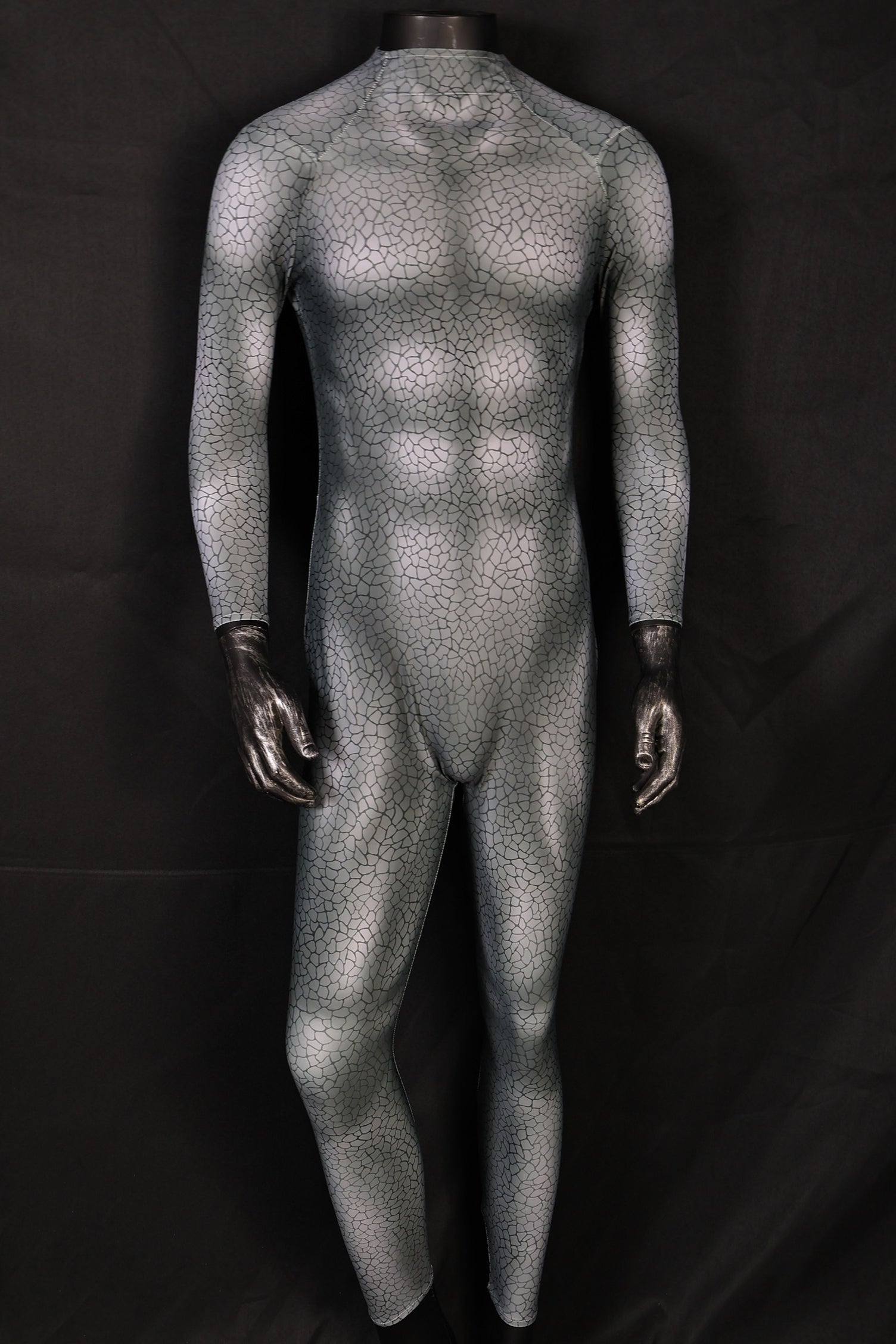Men darkseid 2 grey rock suit bodysuit full body jumpsuit