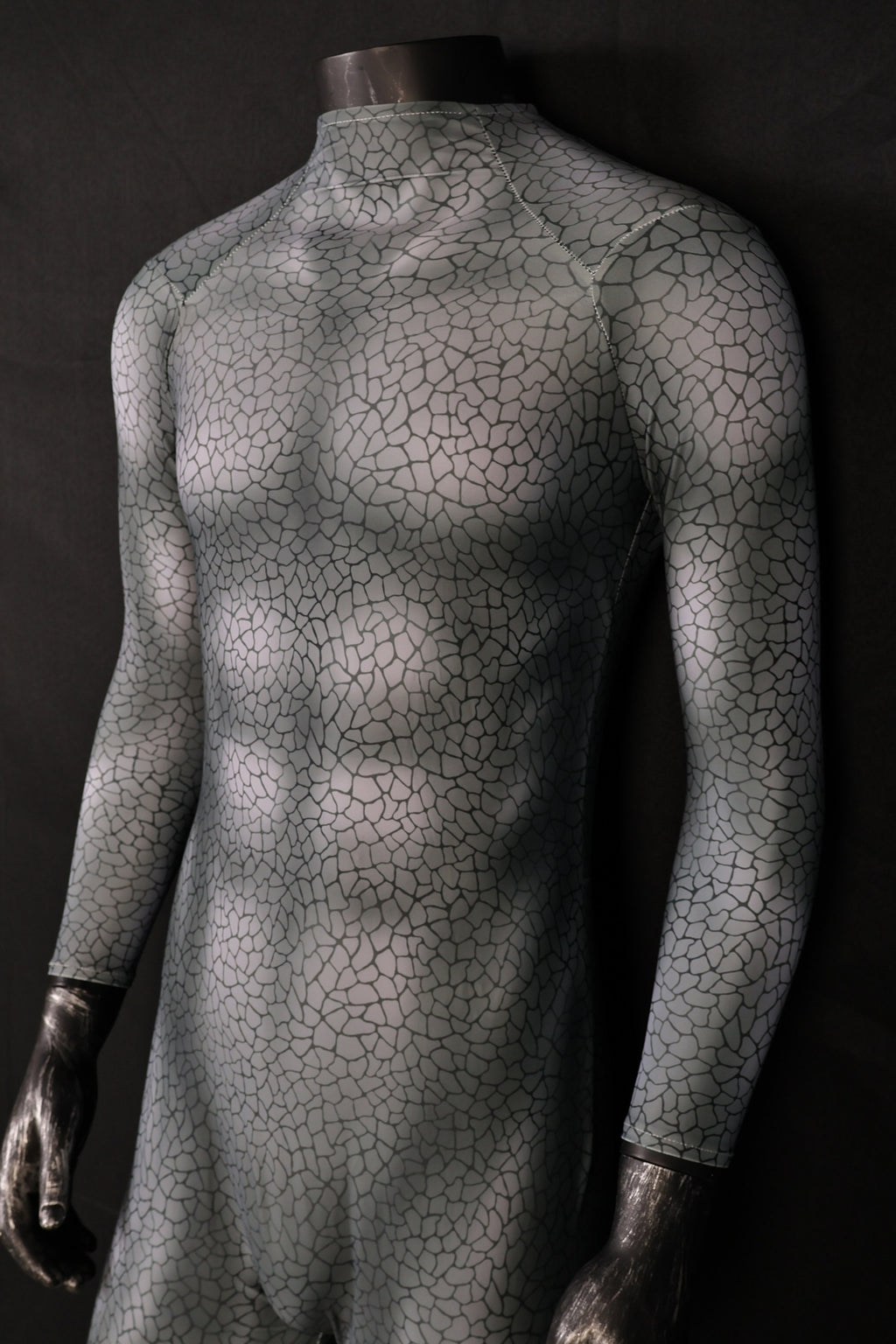 Men darkseid 2 grey rock suit bodysuit full body jumpsuit