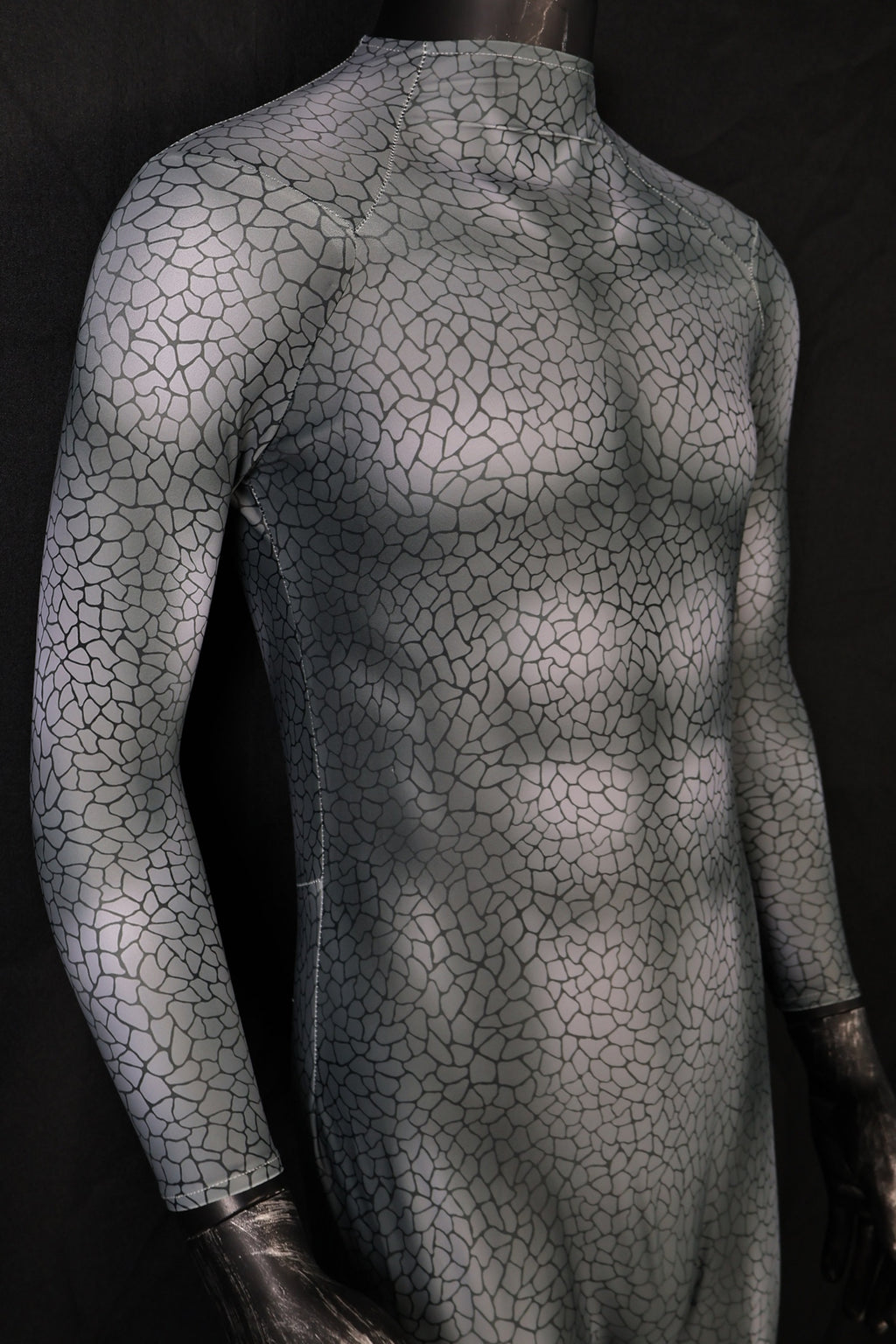 Men darkseid 2 grey rock suit bodysuit full body jumpsuit