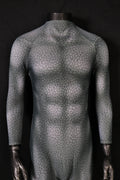 Men darkseid 2 grey rock suit bodysuit full body jumpsuit