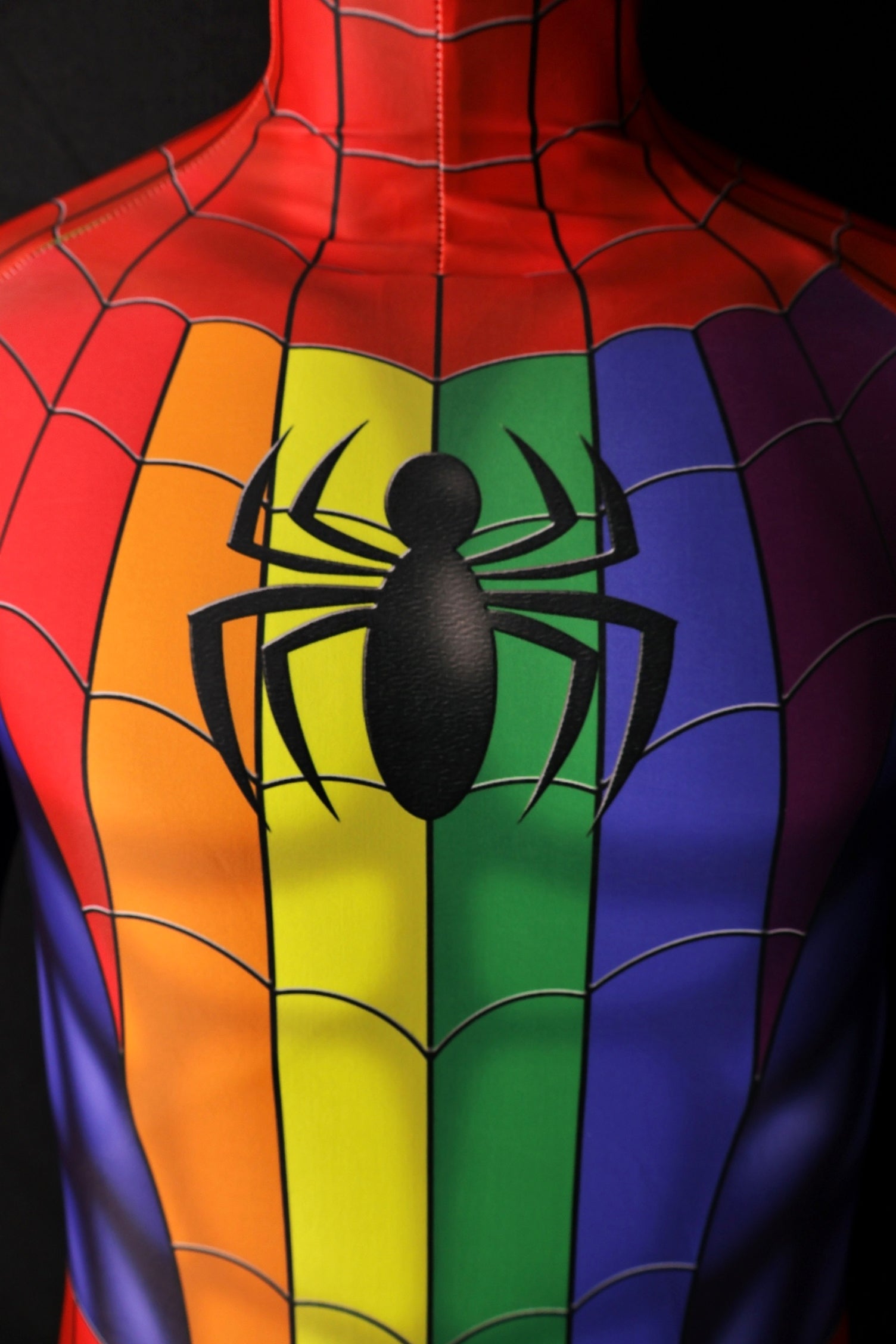 Spandex Rainbow Predator Spider-Man Men Pride Costume Cosplay Suit