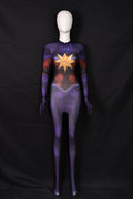 Women Custom Captain Marvel Cosplay Jumpsuit