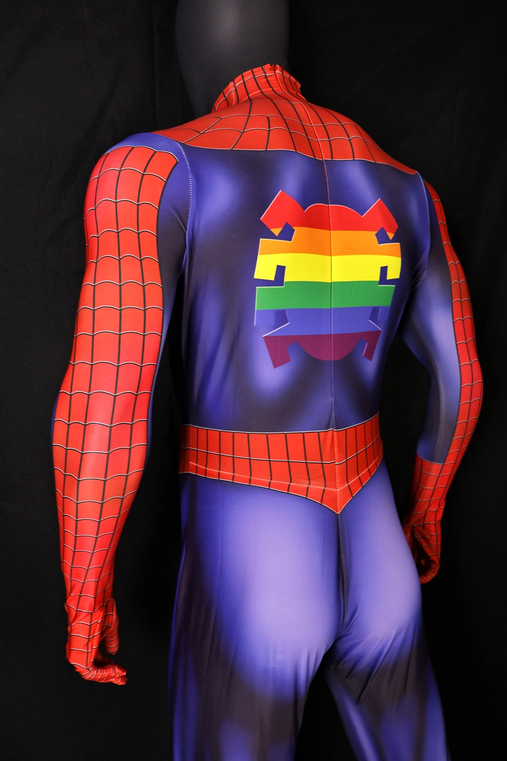 Spandex Rainbow Predator Spider-Man Men Pride Costume Cosplay Suit
