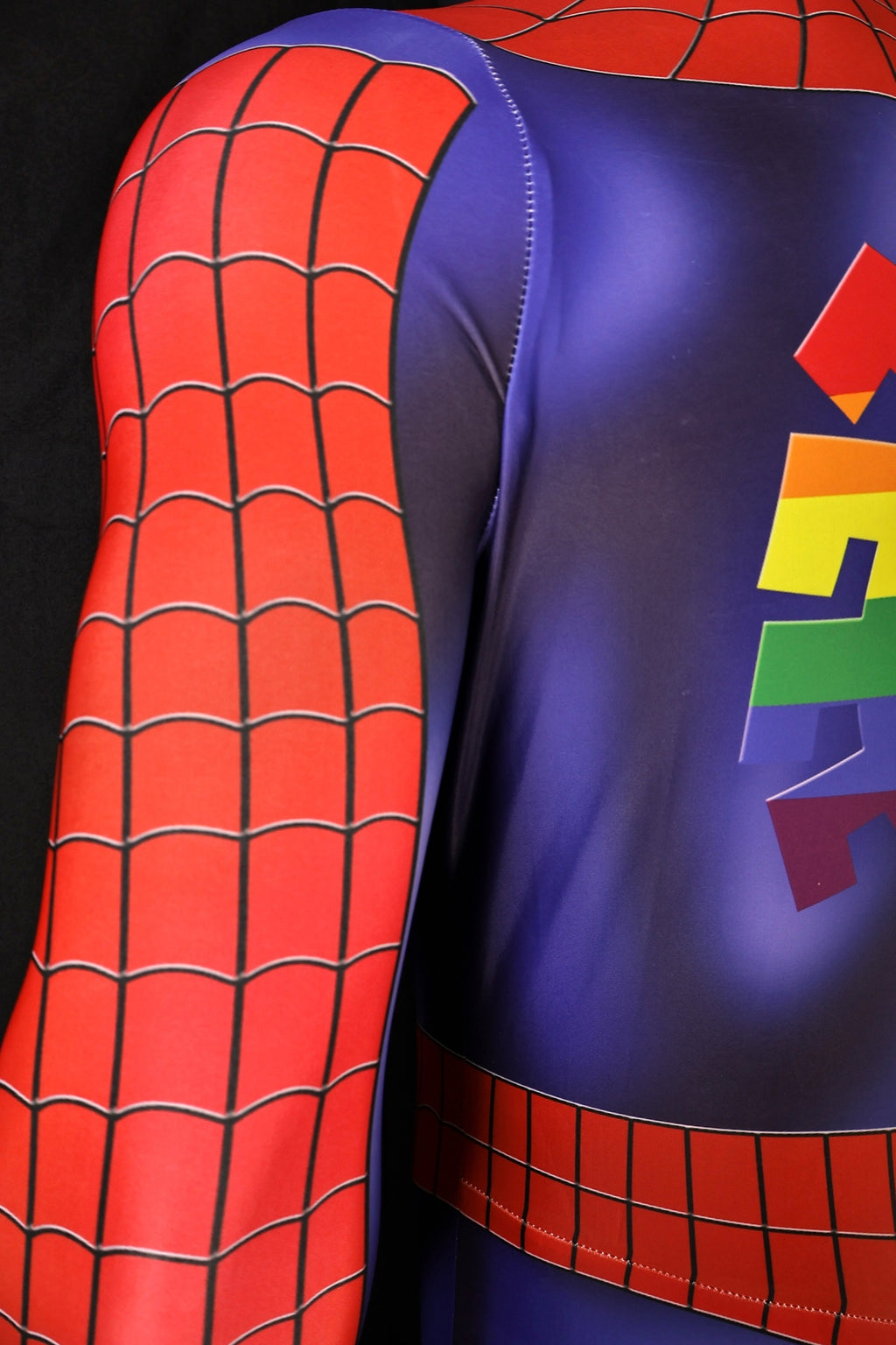 Spandex Rainbow Predator Spider-Man Men Pride Costume Cosplay Suit
