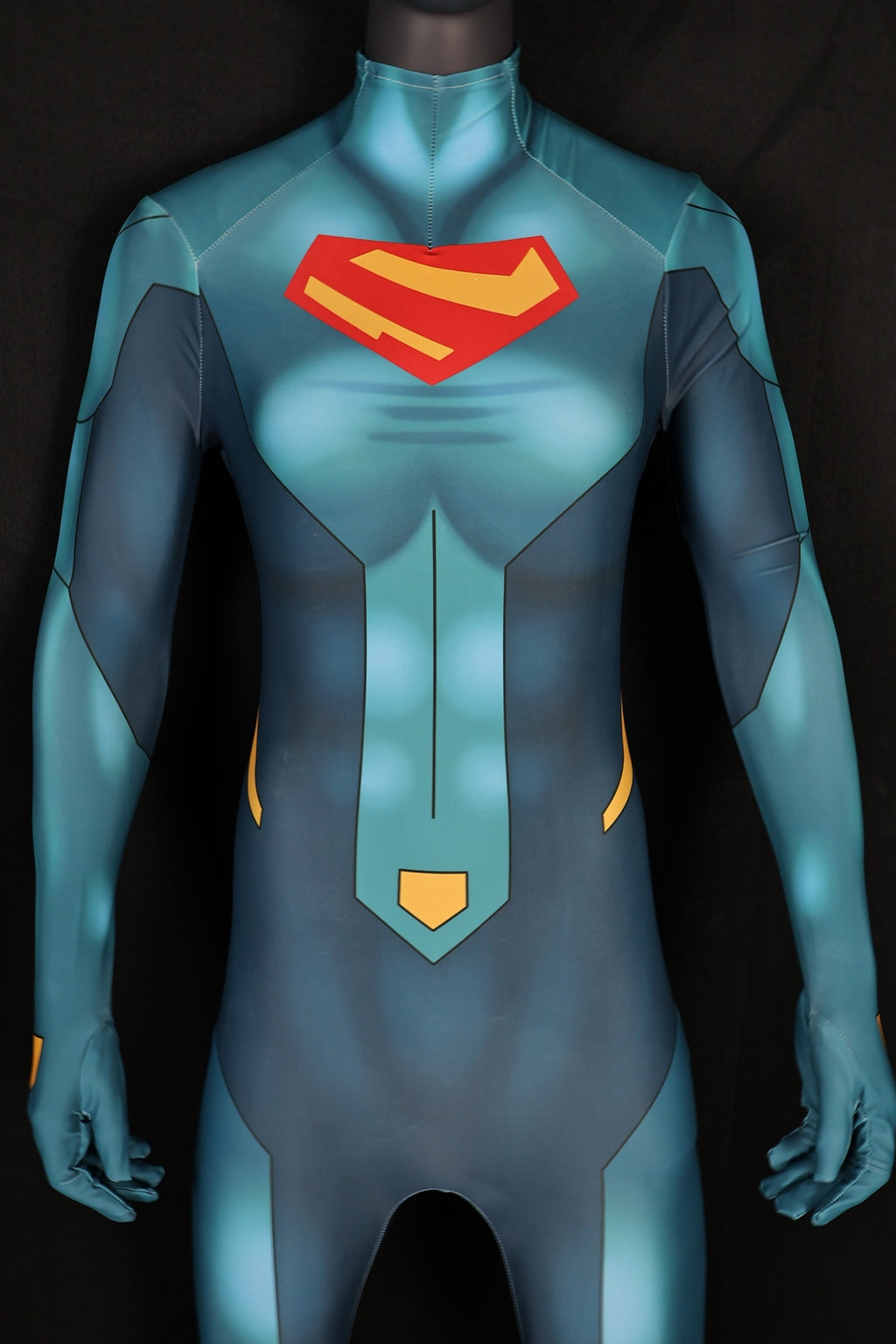 Custom size personalized female supergirl bodysuit