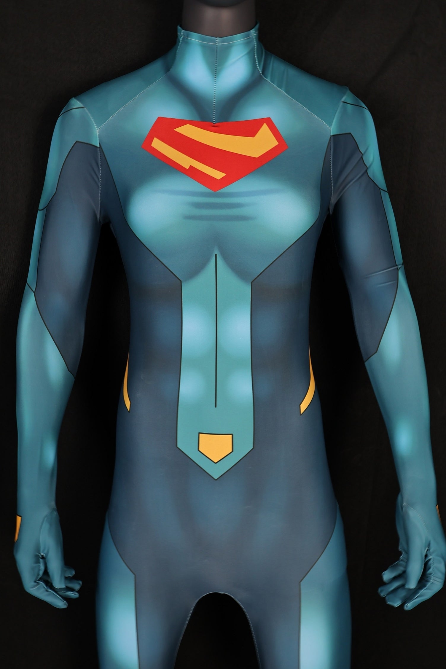 Custom size personalized female supergirl bodysuit