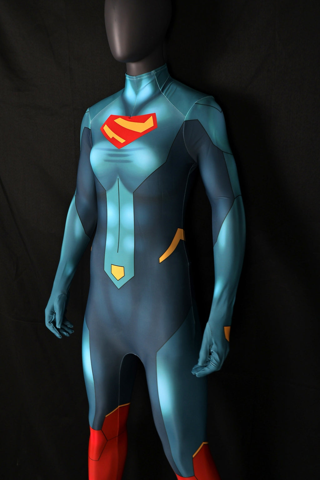 Custom size personalized female supergirl bodysuit