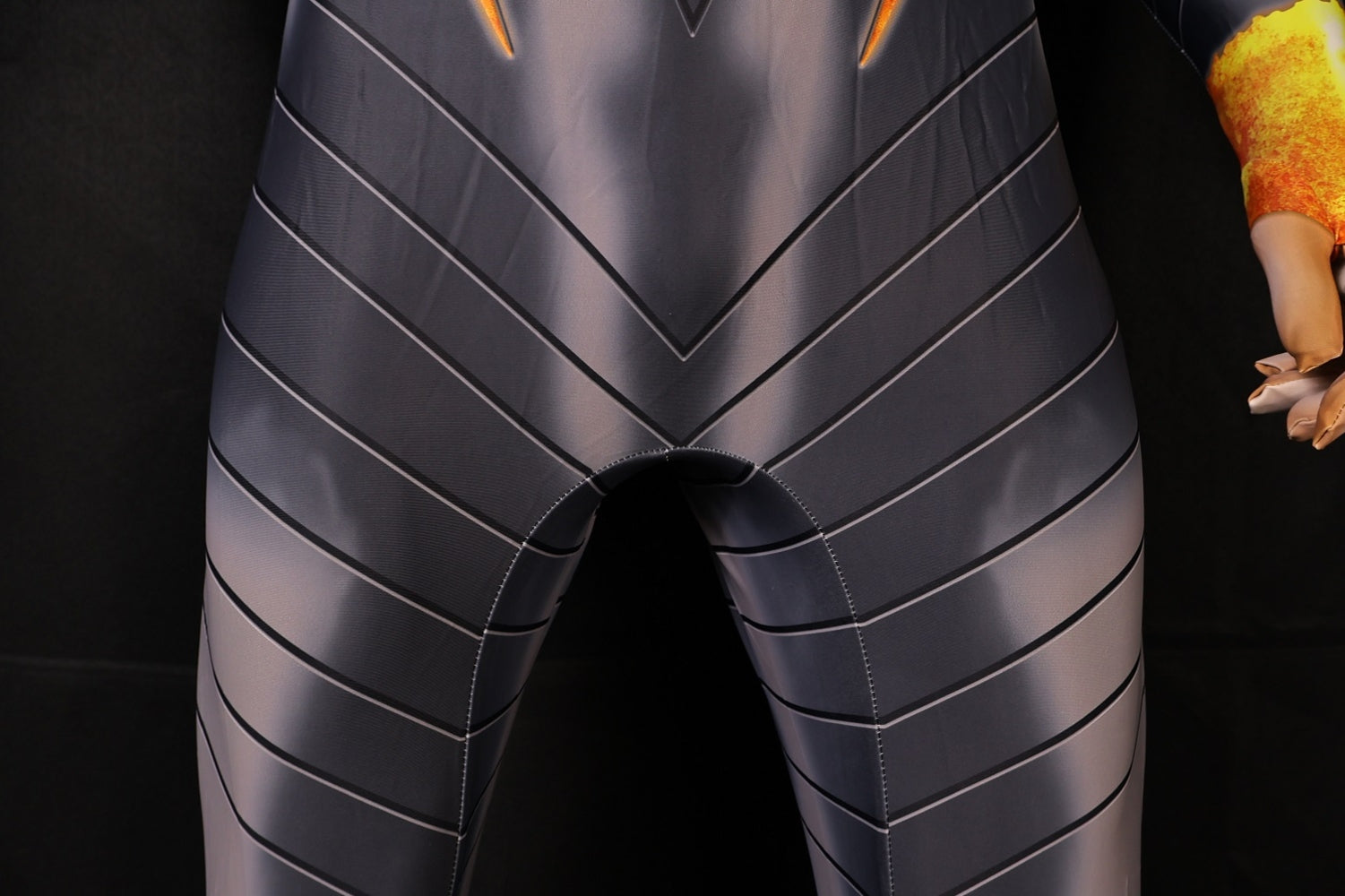 Men Absolute Superman Bold S Shield Charcoal Gray Cosplay Jumpsuit