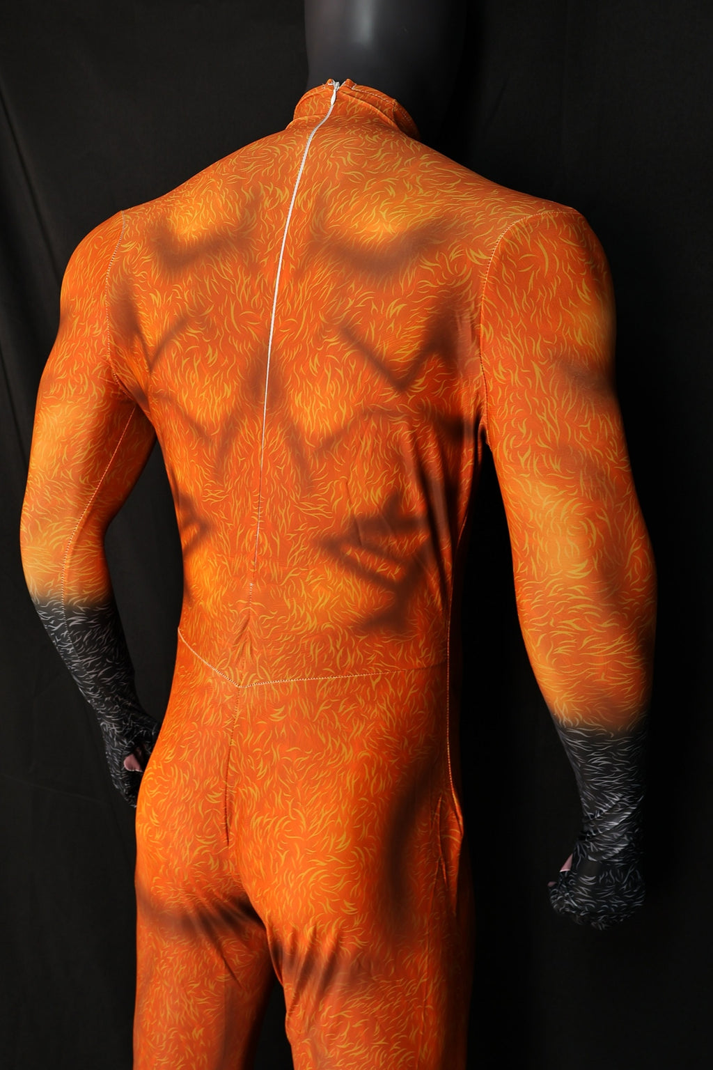 Fox Petsuit Orange White Fur Pattern Adult Kids Custom Bodysuit