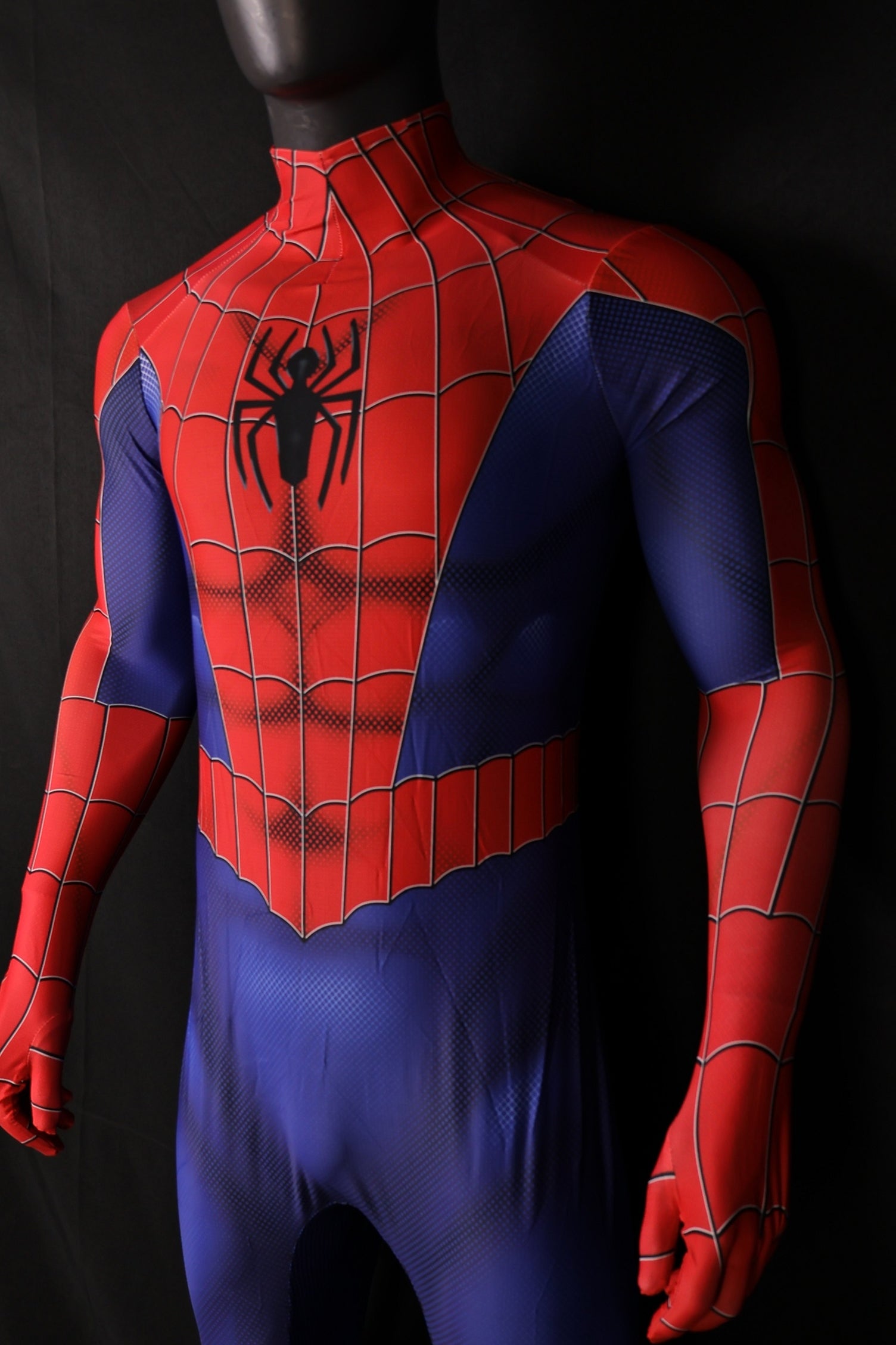 Spandex Universal Live Spider-Man Men Classic Red Blue Jumpsuit