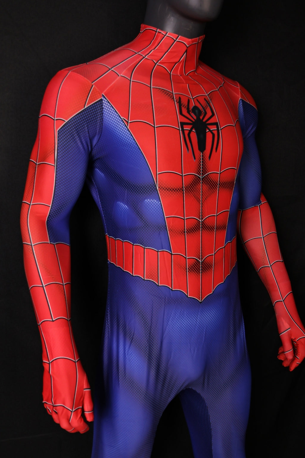 Spandex Universal Live Spider-Man Men Classic Red Blue Jumpsuit