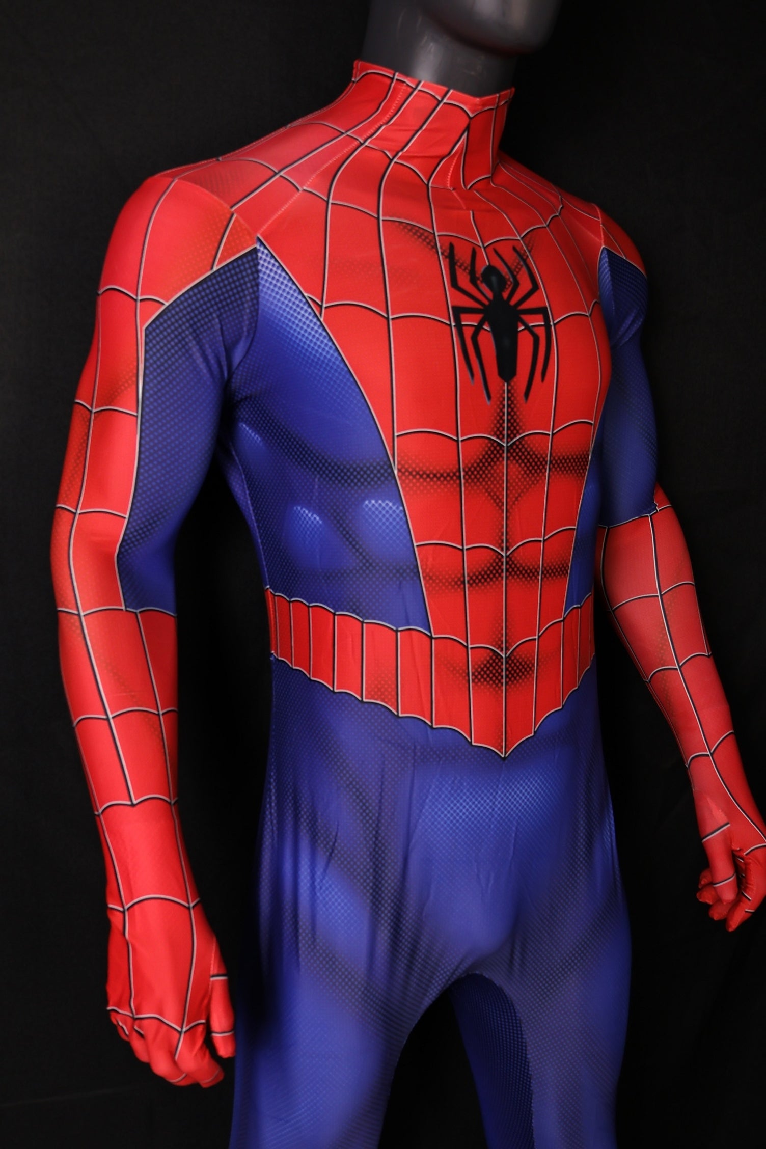 Spandex Universal Live Spider-Man Men Classic Red Blue Jumpsuit