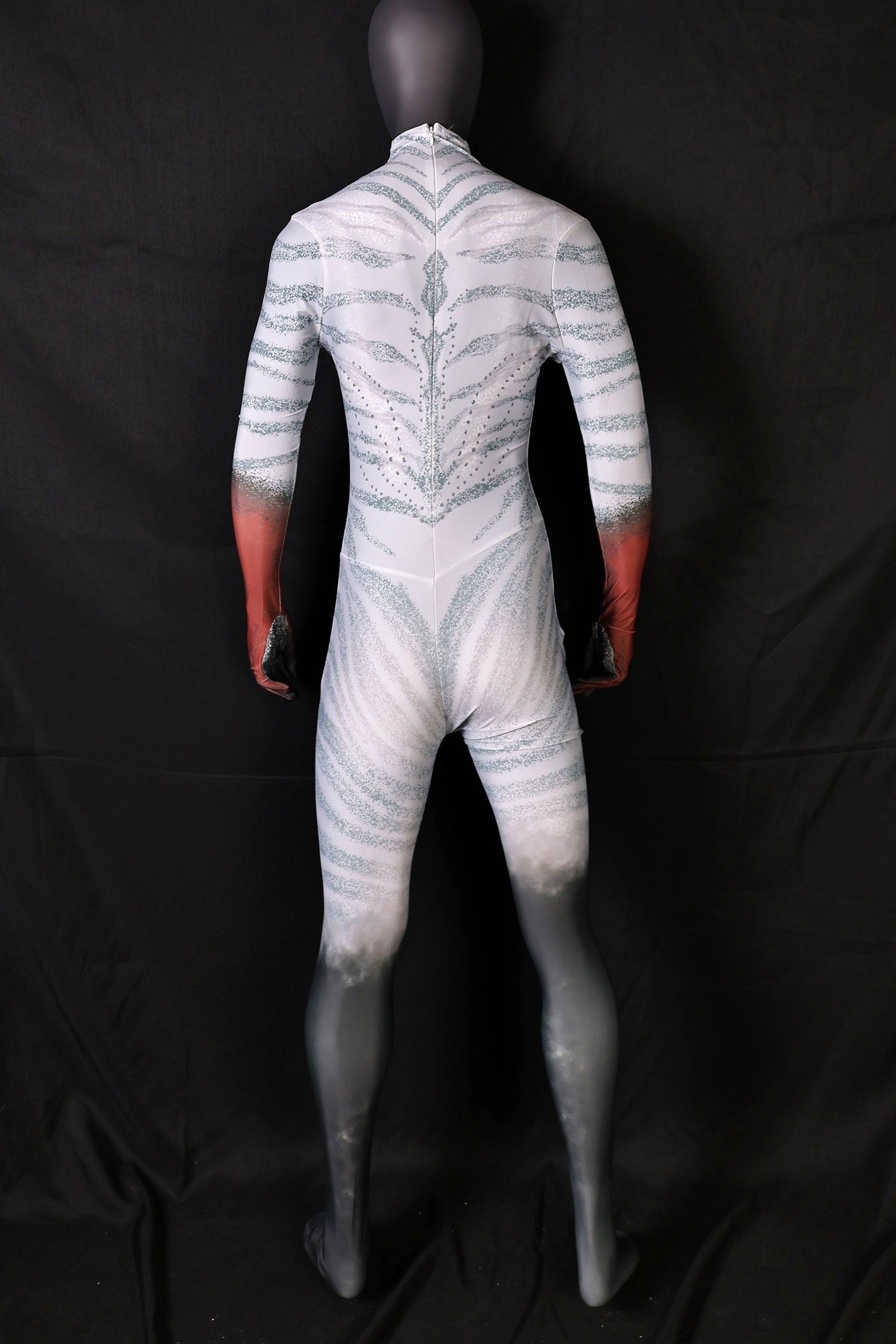 Tailoring bespoke female avatar fire bodysuits for custom character commissions